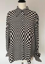 MNG blouse met zwart/wit grafisch motief maat M, Maat 38/40 (M), Verzenden, Zwart, MNG