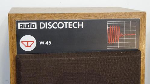 Vintage audio DISCOTECH W45 speakers, Audio, Tv en Foto, Luidsprekers, Gebruikt, Overige typen, Overige merken, Ophalen of Verzenden