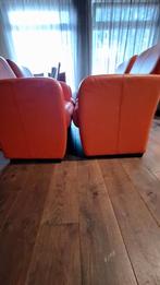 Oranje eetkamerstoelen, Huis en Inrichting, Fauteuils, Ophalen, Zo goed als nieuw