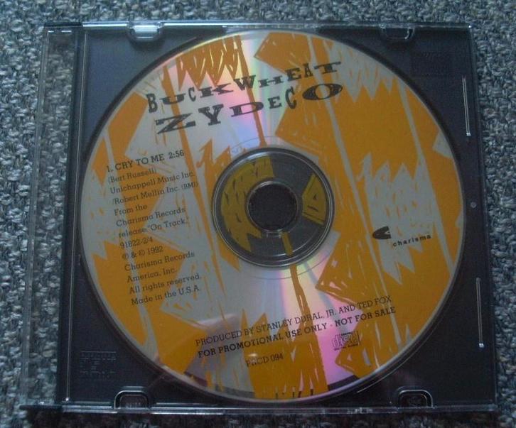 Buckwheat Zydeco - Cry To Me (CD single) PROMO, Cd's en Dvd's, Cd Singles, Zo goed als nieuw, Rock en Metal, 1 single, Ophalen of Verzenden