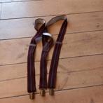 Henri roseau bretels bordeau, Kleding | Heren, Riemen en Ceinturen, Ophalen of Verzenden, Zo goed als nieuw, Overige kleuren, 115 cm of meer