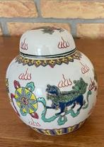 Twee (identieke) gemberpotten (Foo dog/ Chinese leeuwen), Ophalen of Verzenden