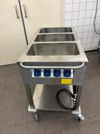 Au bain marie wagen 3 vaks voedseluitgifte wagen horeca, Ophalen, Xx, Xx, Gebruikt