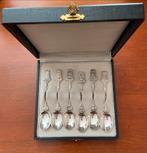 Verzilverde theelepels HH90 H. Hooijkaas in box, Ophalen of Verzenden, Zilver