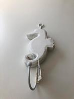 Houten zeepaardje wit kapstokje Nieuw!, Ophalen, Nieuw