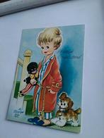 A. TAYLOR. TOT.   - KINDJE MET POP EN HOND, Ophalen of Verzenden, Voor 1920, Overige thema's