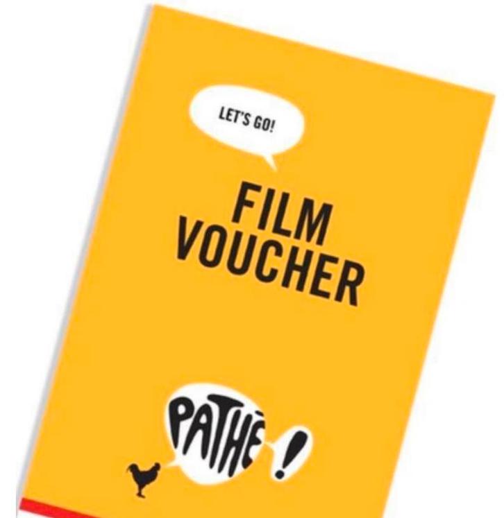 Pathe bioscoopkaartjes, Tickets en Kaartjes, Filmkaartjes, Eén persoon, Vrijkaartje alle films