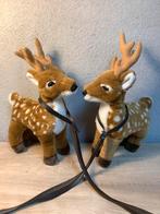 Vintage pluche kerst herten, Diversen, Kerst, Ophalen of Verzenden, Gebruikt