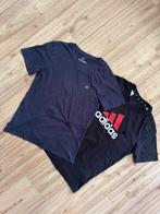 Donkerblauwe Jack & Jones shirt en zwarte Adidas shirt maat, Blauw, Ophalen of Verzenden, Zo goed als nieuw, Adidas