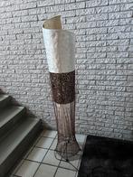 Staande lamp met schelpen motief - voetbediening, Ophalen, Gebruikt, Overige materialen, 100 tot 150 cm