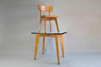 VIntage NL jaren 60 houten schoolsetje - tafel en stoeltje, Ophalen of Verzenden, Gebruikt, Tafel(s) en Stoel(en)