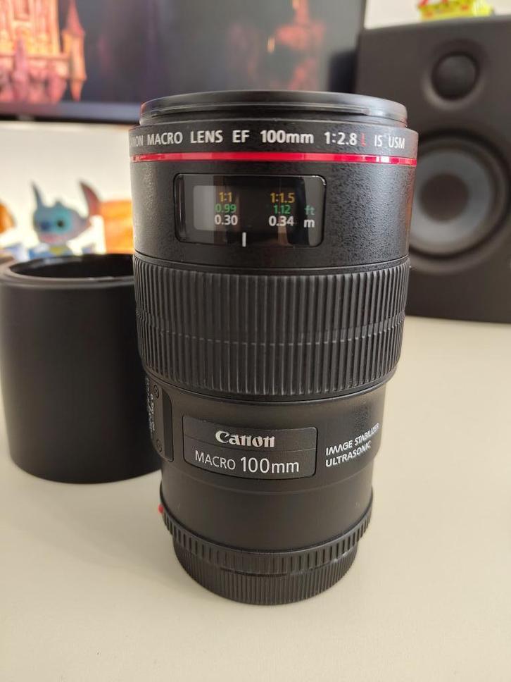 Canon EF 100mm F/2.8 L IS USM Macro, Audio, Tv en Foto, Fotografie | Lenzen en Objectieven, Gebruikt, Macrolens, Ophalen