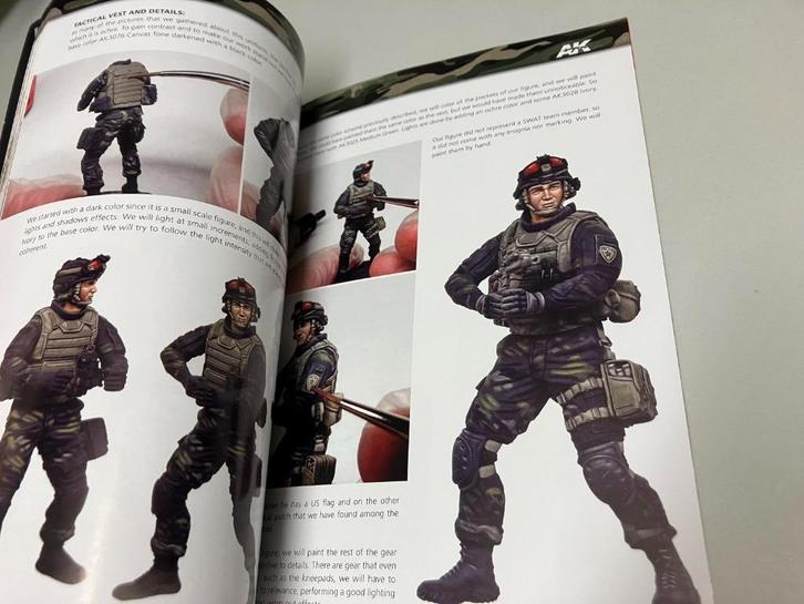 Modern figures camouflages AK learning series, Hobby en Vrije tijd, Modelbouw | Figuren en Diorama's, Gebruikt, 1:35 tot 1:50