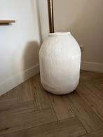 Handgemaakte grote pot bloempot off white, Huis en Inrichting, Woonaccessoires | Vazen, Ophalen, Overige materialen, 50 tot 75 cm