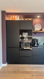 Moderne  zwarte  keuken incl Siemens apparatuurGEDEMONTEERD, Huis en Inrichting, Keuken | Complete keukens, Zwart, Enkelwandige keuken
