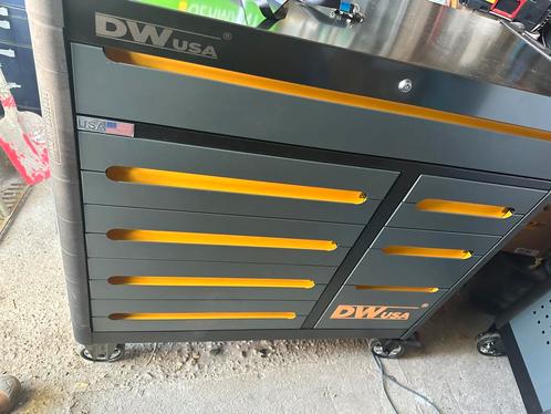 DW USA DW14 gereedschapswagen, Doe-het-zelf en Verbouw, Gereedschapskisten, Nieuw, Gevuld, Ophalen