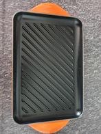 Nieuwe oranje Le Creuset grillpan 32 x 22 cm., Ophalen of Verzenden, Nieuw, Overige materialen, Koekenpan of Braadpan