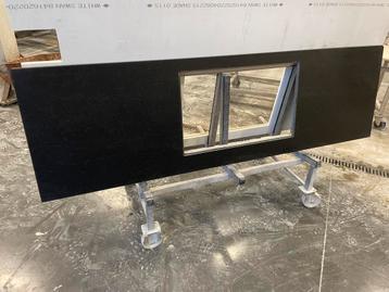 nieuw fotos KEUKEN WERKBLAD graniet AANRECHT zwart 240 x 70 beschikbaar voor biedingen