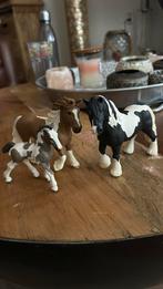 Schleich tinker merrie, hengst en veulen, Paard, Ophalen of Verzenden, Zo goed als nieuw, Beeldje of Figuurtje