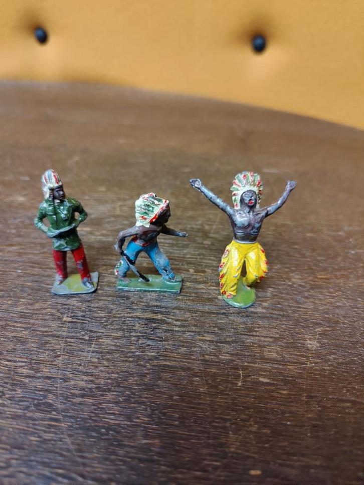 Oud! 10x Britains Lood/Tin Soldaatjes & Stamfiguren 1930-'60, Hobby en Vrije tijd, Modelbouw | Figuren en Diorama's, Zo goed als nieuw