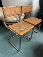 2 Cesca Stijl Buisframe Rotan Stoelen - Goede Staat, Ophalen