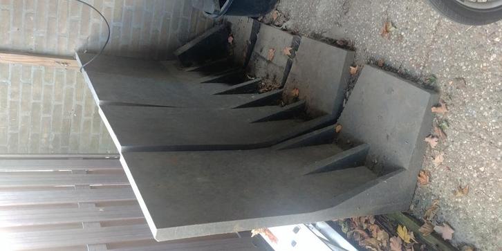Kunstof keerwanden met gording, Tuin en Terras, Overige Tuin en Terras, Zo goed als nieuw, Ophalen