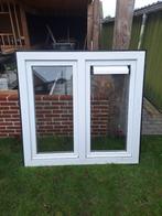 Kunststof kozijn met glas ral 9010, Kunststof, Gebruikt, Raamkozijn, Inclusief glas