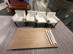 MOET NU WEG! Ikea Tafel 195x90cm met 4 Ikea Nils stoelen, Huis en Inrichting, Complete inboedels, Ophalen
