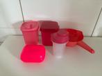 Tupperware Set Roze: Lunchbox, Shakers, Vergiet, Ophalen, Zo goed als nieuw