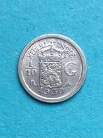 10 cent 1930, Nederlands Indië., Postzegels en Munten, Munten | Nederland, Verzenden, Zilver, 10 cent, Koningin Wilhelmina