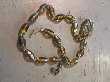 Vintage antieke aurora borealis ketting costume jewelry boho beschikbaar voor biedingen