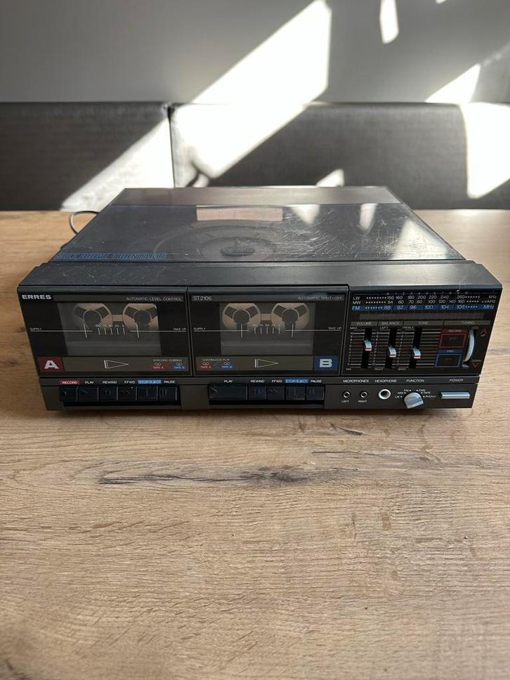 Eres Platenspeler met Cassettespeler - Ongetest, Audio, Tv en Foto, Platenspelers, Gebruikt, Platenspeler, Overige merken, Ophalen of Verzenden