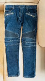 Balmain Biker Jeans blauw maat 34, Ophalen, Balmain, Blauw, Zo goed als nieuw