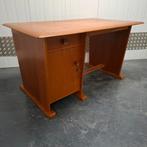 Vintage klein houten bureau bureautje, Huis en Inrichting, Bureaus, Ophalen, Gebruikt