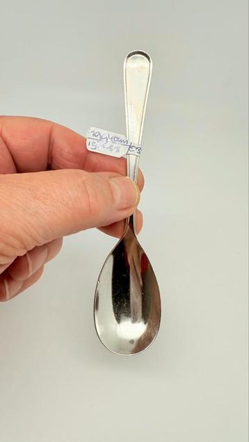 Zilveren paplepel, suikerschep, model rondfilet. beschikbaar voor biedingen