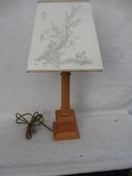 Vintage Laura Ashley houten tafellampje, Ophalen of Verzenden, Gebruikt, Stof, Minder dan 50 cm