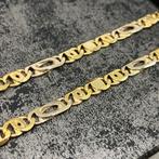 18k gouden ketting massief schakel dik model 18 karaat goud, Ophalen of Verzenden, Nieuw, Goud