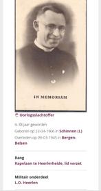 Kap. Ramakers Schinnen/Roermond - WW2-SIPO -Concentratiekamp, Verzamelen, Ophalen of Verzenden, Nederland