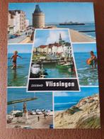 Vlissingen- Zeebad 6-luik kaart, Verzamelen, Ansichtkaarten | Nederland, Zeeland, 1960 tot 1980, Ongelopen, Ophalen of Verzenden