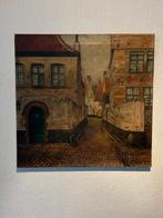 Schilderij Kortrijk naar Emmanuel Vierin, Antiek en Kunst, Kunst | Schilderijen | Klassiek, Ophalen of Verzenden