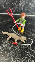 Playmobil man met krokodil 4465, Ophalen of Verzenden, Gebruikt