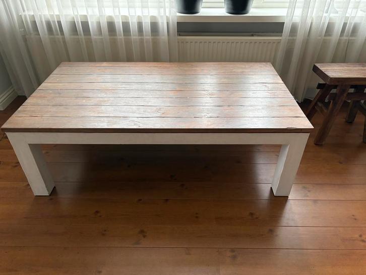 Salontafel teakhout, Huis en Inrichting, Tafels | Salontafels, Gebruikt, 50 tot 75 cm, 50 tot 100 cm, 150 tot 200 cm, Rechthoekig