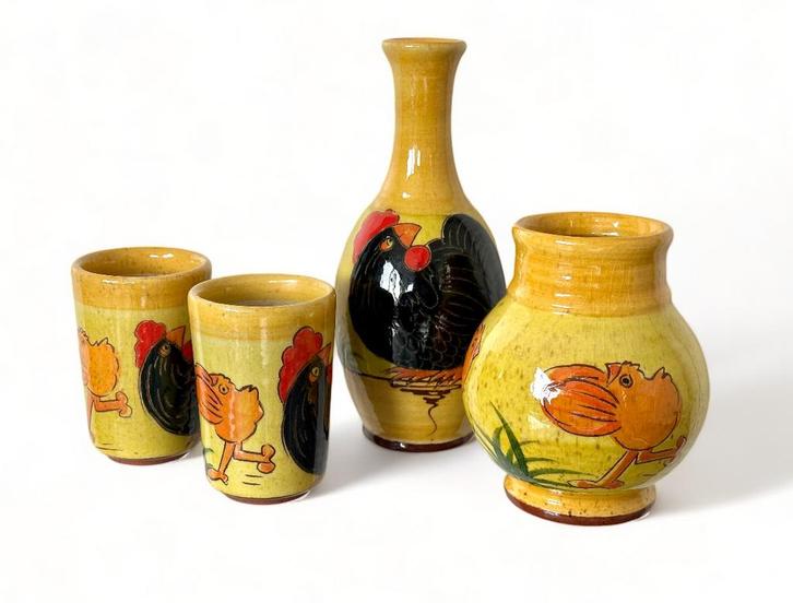 Vintage Keif Keramiek Set - Duits Aardewerk, Antiek en Kunst, Antiek | Keramiek en Aardewerk, Ophalen of Verzenden