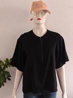 Filippa K - zwarte blouse met rits XS/S nieuw was €190, Kleding | Dames, Blouses en Tunieken, Zwart, Nieuw, Ophalen of Verzenden