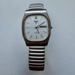Vintage Pulsar Horloge - Staal Zilver Wit, Overige merken, Staal, Gebruikt, Staal