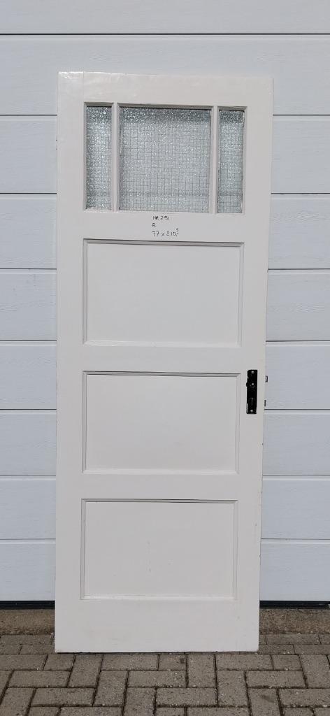 XYZ Paneeldeur 77x 210,5 cm (nr 91), Doe-het-zelf en Verbouw, Deuren en Horren, Gebruikt, Binnendeur, 200 tot 215 cm, 80 tot 100 cm