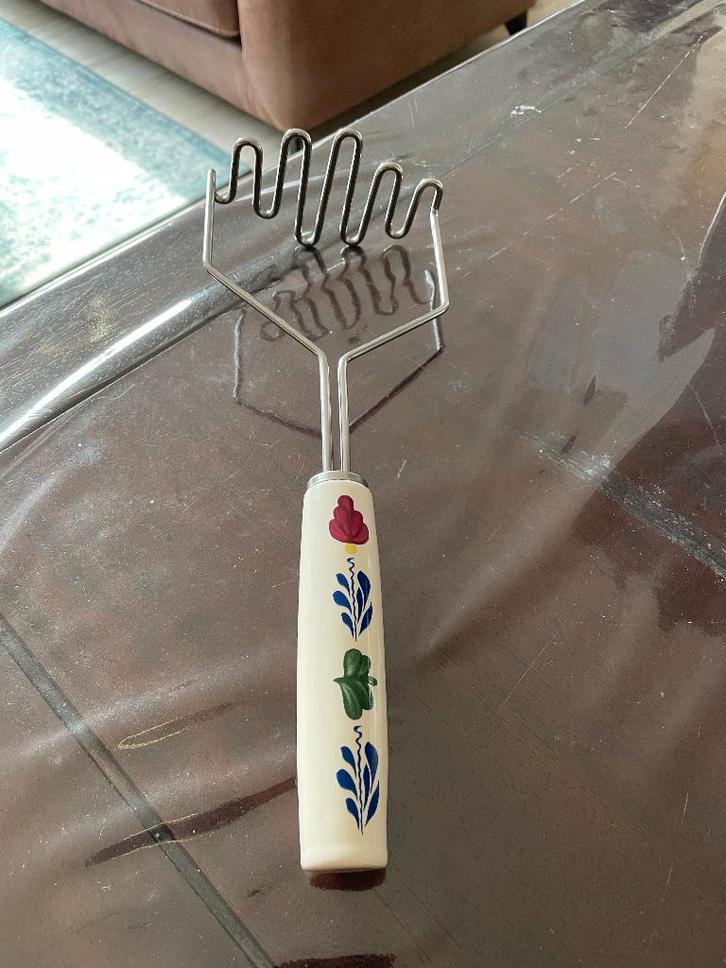 Boerenbont stamppot stamper Boerenbond, Huis en Inrichting, Keuken | Bestek, Gebruikt, Los bestek, Overige materialen, Ophalen of Verzenden