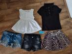 Maat 110 meisjes shorts korte broek t-shirt rokje nieuw, Kinderen en Baby's, Kinderkleding | Maat 110, Ophalen of Verzenden, Zo goed als nieuw