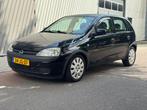 Opel Corsa 1.2 16V 5D 2002 Zwart, Auto's, Voorwielaandrijving, 450 kg, 74 pk, Zwart