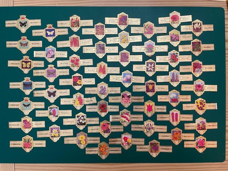 Sigarenbandjes Willem II ( 120 bandjes), Verzamelen, Rookartikelen, Aanstekers en Luciferdoosjes, Gebruikt, Sigarenbandjes, Verzenden